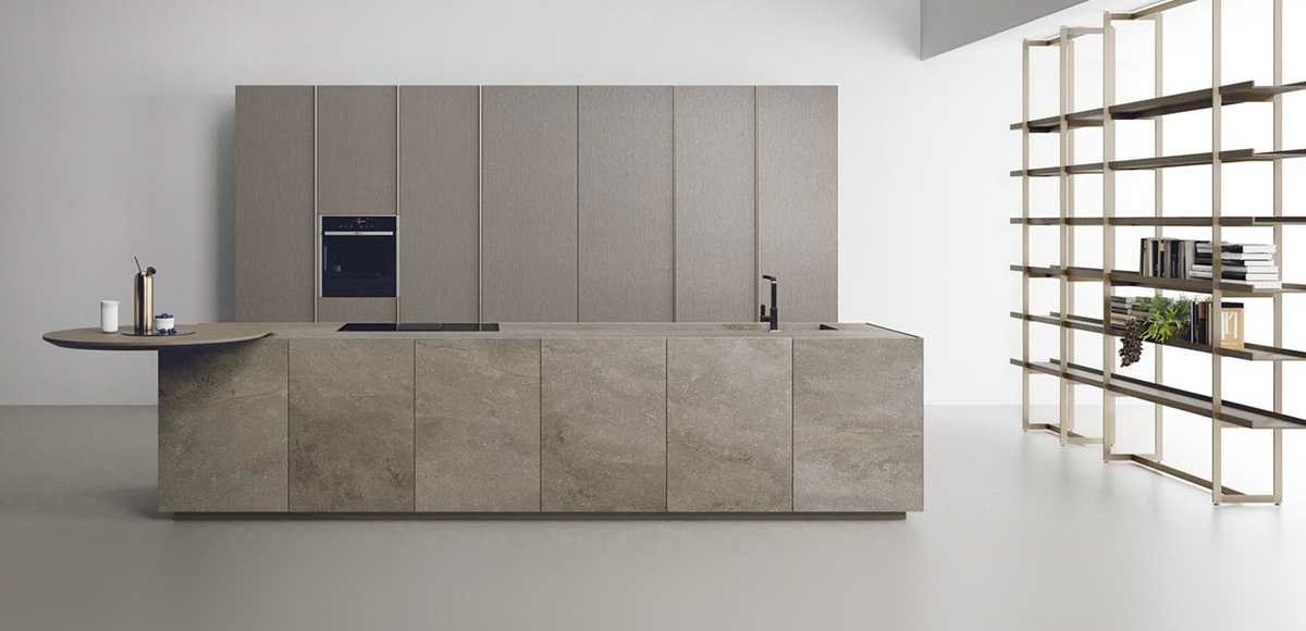 italian kitchen with an island