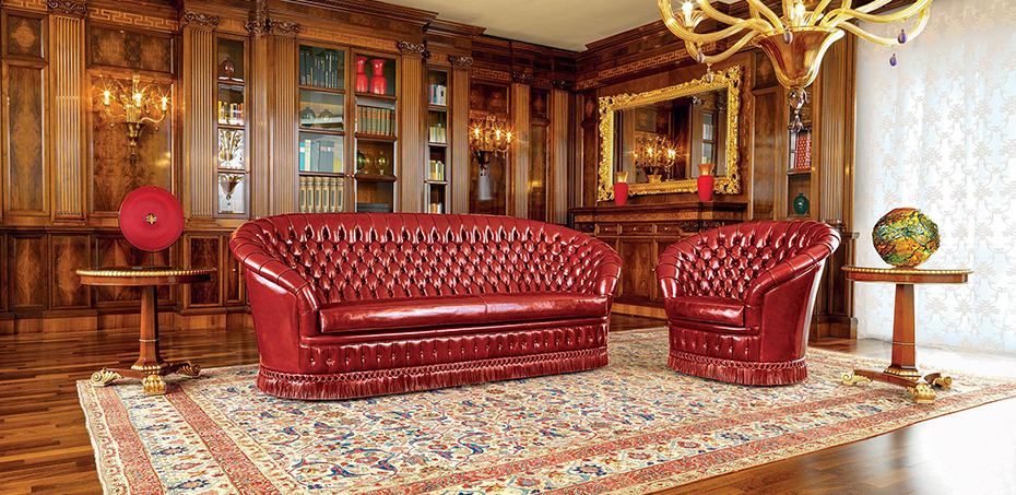 Mascheroni leather sofas