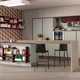kitchen with an island