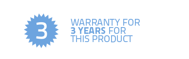 3 years warranty