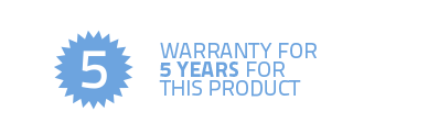 warranty 5 years 
